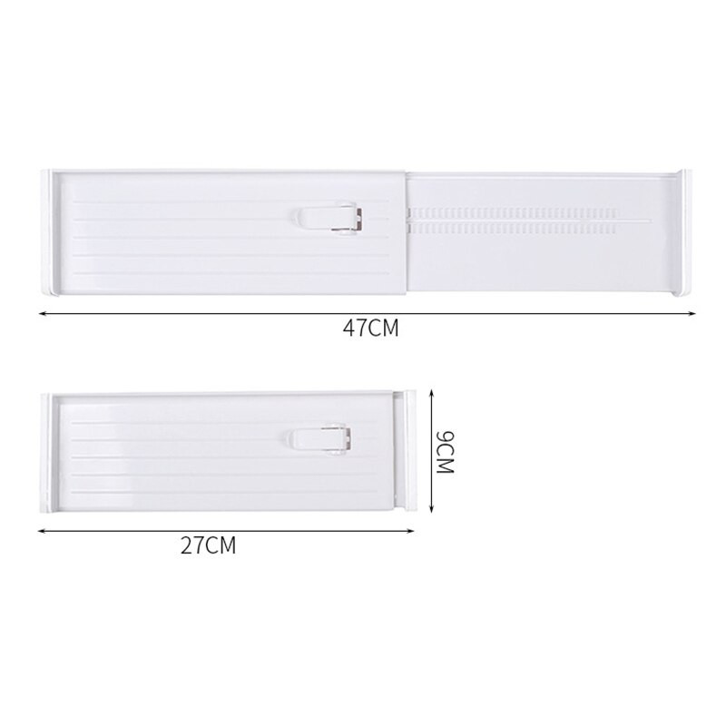 Pregradna ploča Kutija za čarape Donje rublje Preklopna daska Ladica Separator Organizator 1PC Pregrada za pohranu Plastična pregrada na uvlačenje Šminka