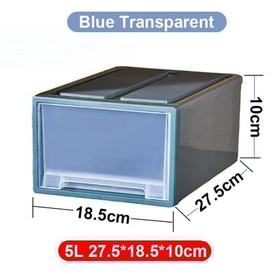 Veľkokapacitný úložný box do obývačky, spálne, plastové zásuvky na spodnú bielizeň, šatník, organizér na oblečenie