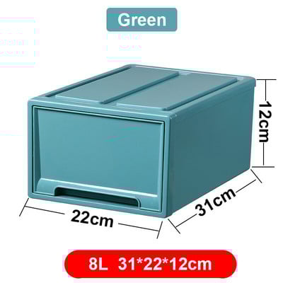 Veľkokapacitný úložný box do obývačky, spálne, plastové zásuvky na spodnú bielizeň, šatník, organizér na oblečenie