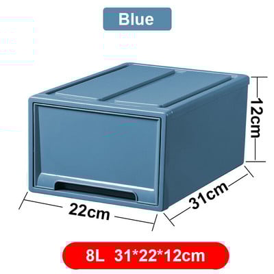 Veľkokapacitný úložný box do obývačky, spálne, plastové zásuvky na spodnú bielizeň, šatník, organizér na oblečenie