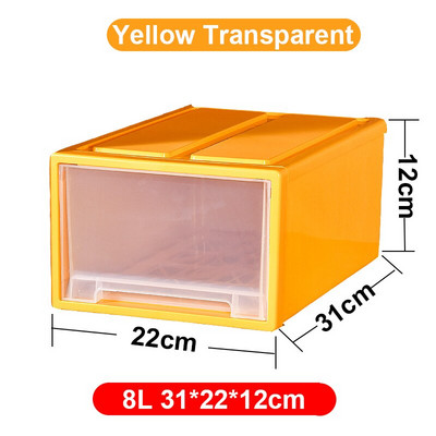 Veľkokapacitný úložný box do obývačky, spálne, plastové zásuvky na spodnú bielizeň, šatník, organizér na oblečenie