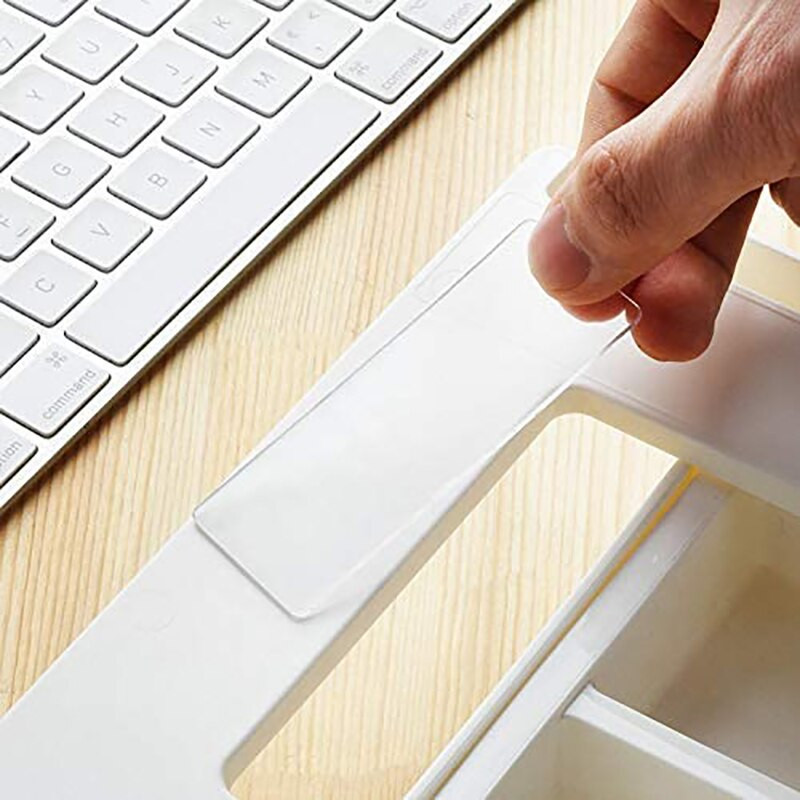 Pen Organizator ascuns pentru machiaj Cutie autoadeziva Sertar Papetarie Birou Scoala Self Box Tava sub suport creion Stick de depozitare