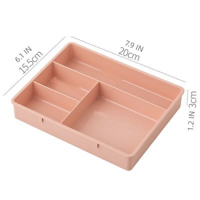 Plastový stolový oddeľovač, zásuvky, organizér na kozmetiku, skrinka na kuchynský príbor, kancelárske potreby, oddeľovače, krabica na drobnosti