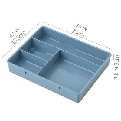 Plastový stolový oddeľovač, zásuvky, organizér na kozmetiku, skrinka na kuchynský príbor, kancelárske potreby, oddeľovače, krabica na drobnosti