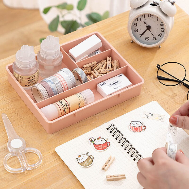 Plastový stolový oddeľovač, zásuvky, organizér na kozmetiku, skrinka na kuchynský príbor, kancelárske potreby, oddeľovače, krabica na drobnosti