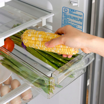 Ψυγείο Αυγά λαχανικών Πλαστικά συρτάρια αποθήκευσης Κουτί που εξοικονομεί χώρο Διαχωριστικό δοχείο ντουλάπα Εσωτερικό αφαιρούμενο για ντουλάπι κουζίνας