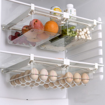 Ψυγείο Αυγά λαχανικών Πλαστικά συρτάρια αποθήκευσης Κουτί που εξοικονομεί χώρο Διαχωριστικό δοχείο ντουλάπα Εσωτερικό αφαιρούμενο για ντουλάπι κουζίνας