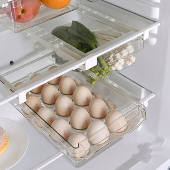 Хладилник Яйце Зеленчуци Пластмасови чекмеджета Кутия Спестяващ място Разделител Контейнер Шкаф Интериор Подвижен за кухненски шкаф