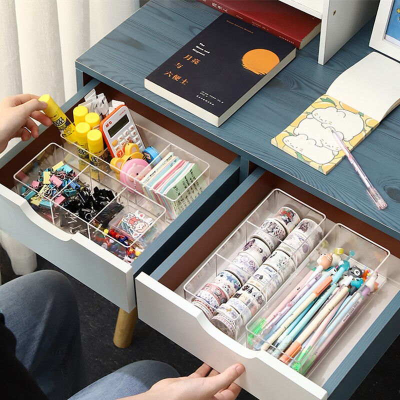 Plastový oddeľovač, úložné zásuvky pod stôl, organizér na papierenské potreby, stolová skrinka, kuchynská linka, korenie, kancelária, kozmetika, veci do domácnosti