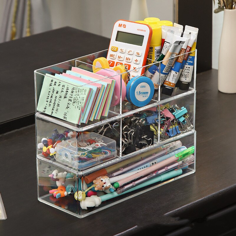 Plastový oddeľovač, úložné zásuvky pod stôl, organizér na papierenské potreby, stolová skrinka, kuchynská linka, korenie, kancelária, kozmetika, veci do domácnosti