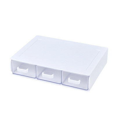 Organizator de birou stivuibil Cutii de organizare pentru baie Cutie de depozitare cu sertar Organizator de birou de machiaj din plastic pentru birou, școală