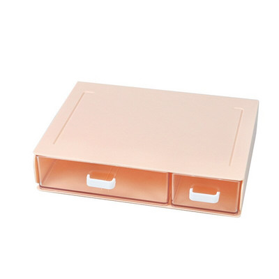 Organizator de birou stivuibil Cutii de organizare pentru baie Cutie de depozitare cu sertar Organizator de birou de machiaj din plastic pentru birou, școală