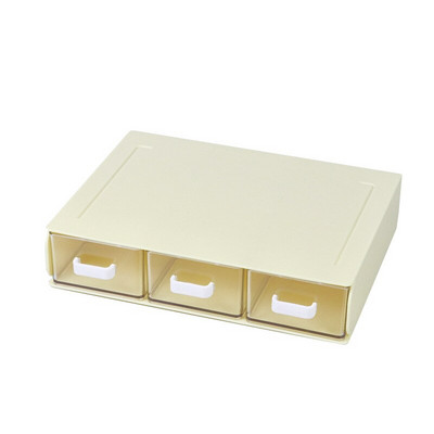 Organizator de birou stivuibil Cutii de organizare pentru baie Cutie de depozitare cu sertar Organizator de birou de machiaj din plastic pentru birou, școală