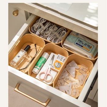 Drawer Organizers Κουτί για οικιακή χρήση Desk Kraft Ντουλάπι μακιγιάζ Ταξινόμηση αποθήκευσης Organiseur De Rangement Makeup Organizer