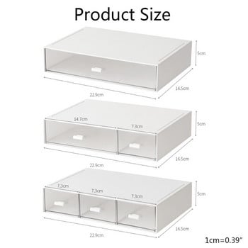 Επιτραπέζιο Storage Organizer Μολυβοθήκη Σημειωματάριο θήκη Κουτί Δοχείο για επιτραπέζια είδη γραφείου Τραπέζι νεσεσέρ Λευκό