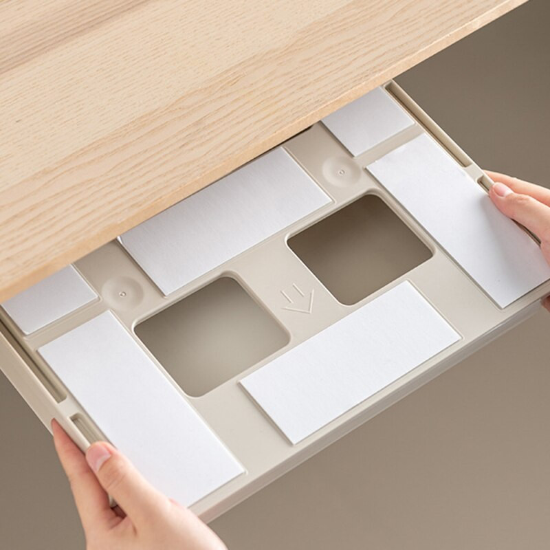 1PC Zásuvka Samolepiaca Plastová Pod Stôl Úložná Zásuvka Prenosné Pero Papiernictvo Úložná Krabica Puzdro Pre Hmoe Office