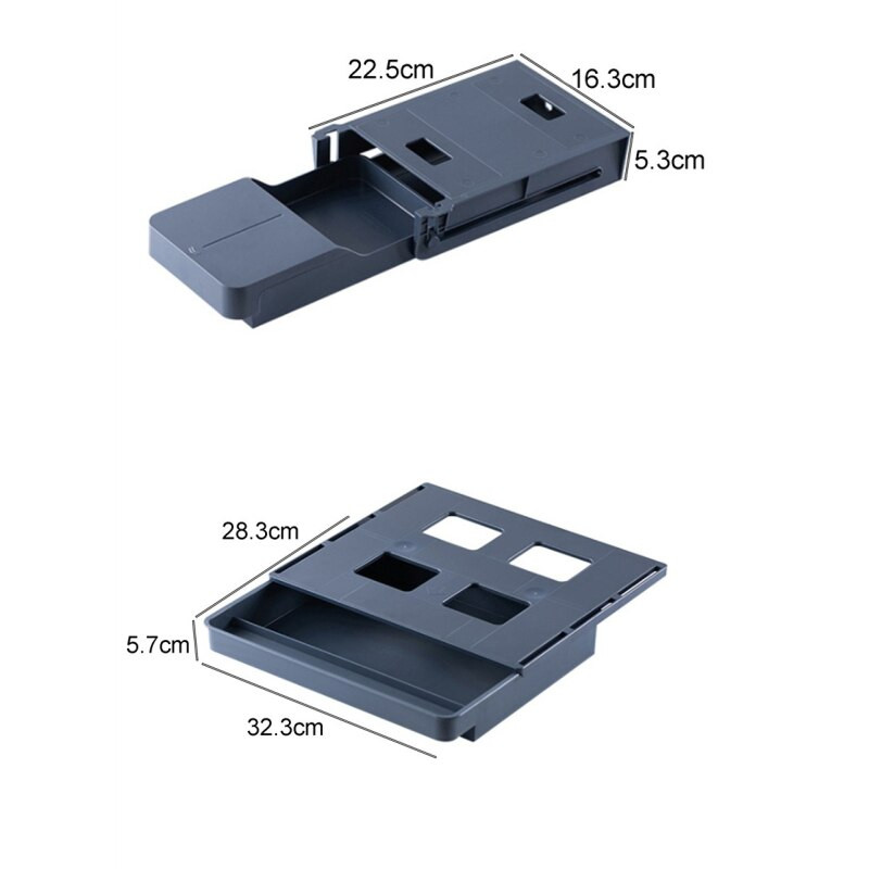 1PC Zásuvka Samolepiaca Plastová Pod Stôl Úložná Zásuvka Prenosné Pero Papiernictvo Úložná Krabica Puzdro Pre Hmoe Office