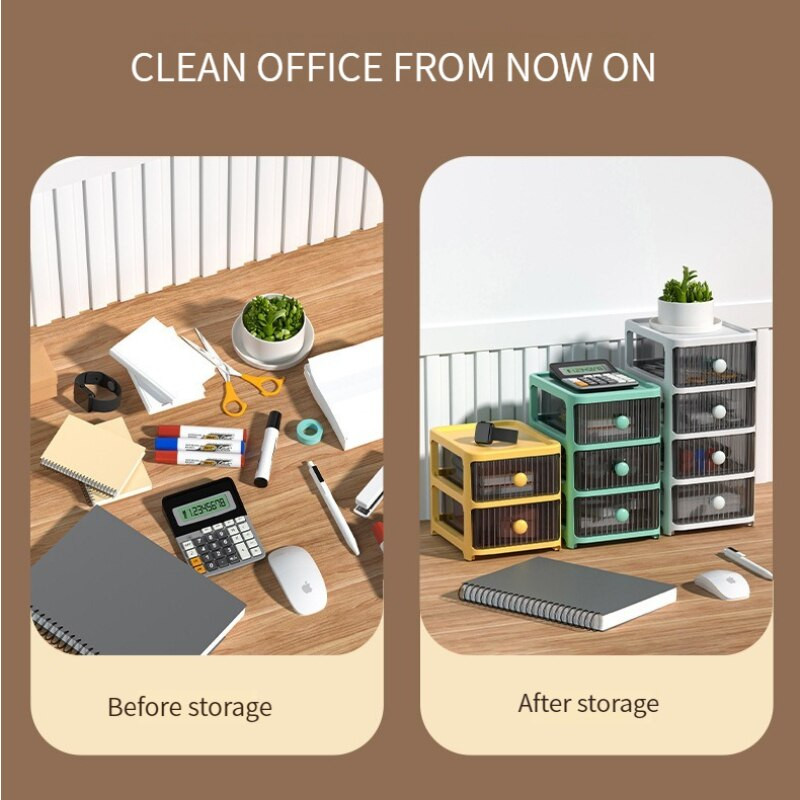 Stolný úložný priestor Echome, kozmetická krabica na rúž, zásuvkový typ, priehľadná úložná skrinka, kancelársky nábytok, úložný stojan na dokončovacie potreby