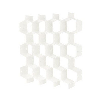 Szekrényelválasztók Műanyag válaszfal Méhsejt alakú fiókrendező 8db kisruházathoz és kozmetikai osztályozáshoz Clapdeszka