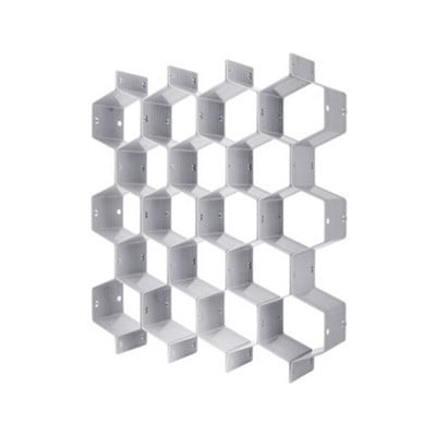 Szekrényelválasztók Műanyag válaszfal Méhsejt alakú fiókrendező 8db kisruházathoz és kozmetikai osztályozáshoz Clapdeszka