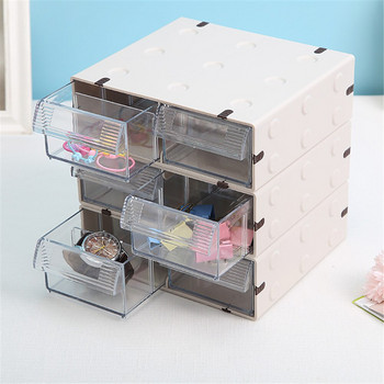Еднослойно пластмасово чекмедже за съхранение Минималистичен органайзер за чекмедже за съхранение на офис бюро Разни за грим Контейнер за хартиени документи Начало