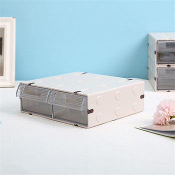 Еднослойно пластмасово чекмедже за съхранение Минималистичен органайзер за чекмедже за съхранение на офис бюро Разни за грим Контейнер за хартиени документи Начало