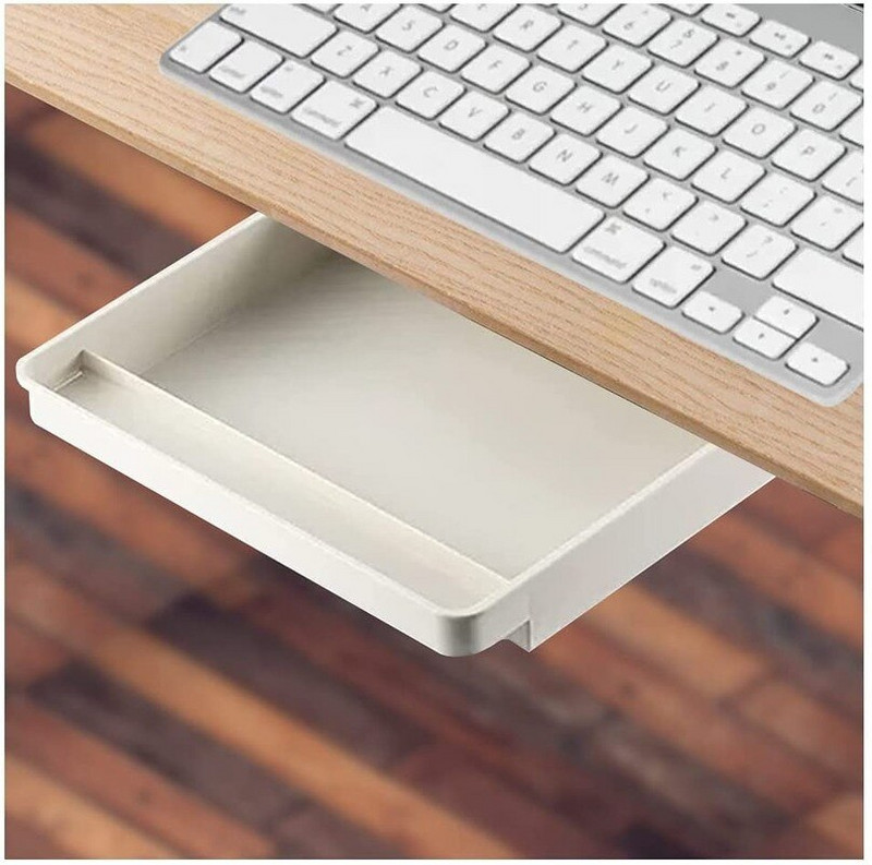 Samolepiaci úložný priestor na stôl, organizér do zásuvky, ceruzkový stojan pod stôl, samolepiaci úložný priestor pod zásuvku