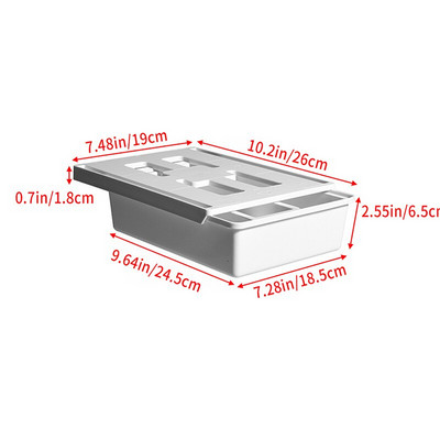 Ladica za pohranu u stolu Samoljepljiva organizator ladica ispod stola Skriveni stolni držač za ladicu za olovke Kutija za pohranu ispod ladice