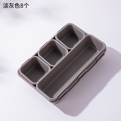 8 ks Zásuvkový úložný box Kombinovateľný organizér Priehradka na riad Kuchynská skrinka Šperky Kozmetika Stôl Zásuvkový organizér