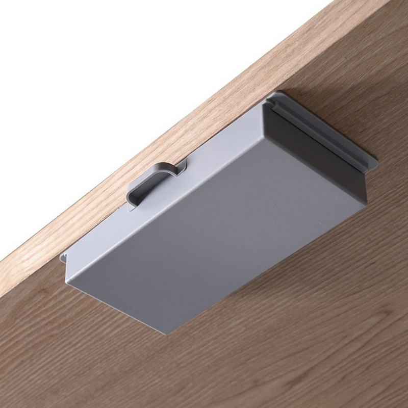 Ispod stola, samoljepljiva ladica za pohranu, ladica za olovke, daljinski upravljač, ključ, maska, skriveni organizator, kutija za pohranu, držač, kutija, ušteda prostora