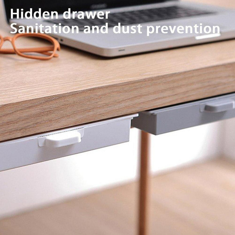 Ispod stola, samoljepljiva ladica za pohranu, ladica za olovke, daljinski upravljač, ključ, maska, skriveni organizator, kutija za pohranu, držač, kutija, ušteda prostora