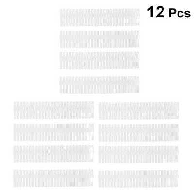 12 buc. Separator de sertar reglabil Combinație gratuită de sertar Clapboard Articole de clasificare Separator dulap dulap