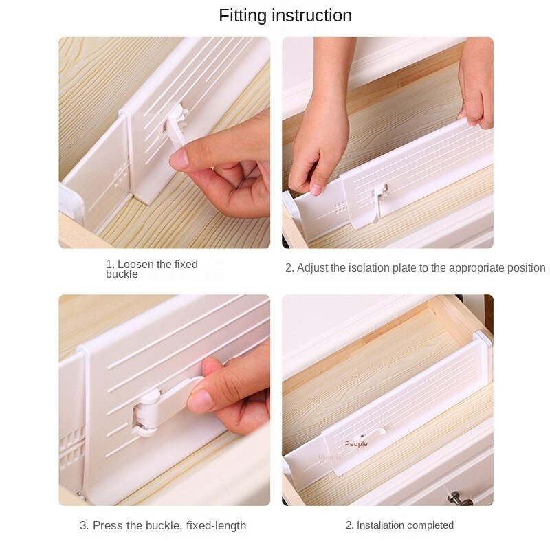 Nastaviteľné oddeľovače zásuviek pre domácich majstrov, úložné police, priečka pre domácnosť, priestorovo úsporné nástroje na rozdelenie, oddeľovač šatníka