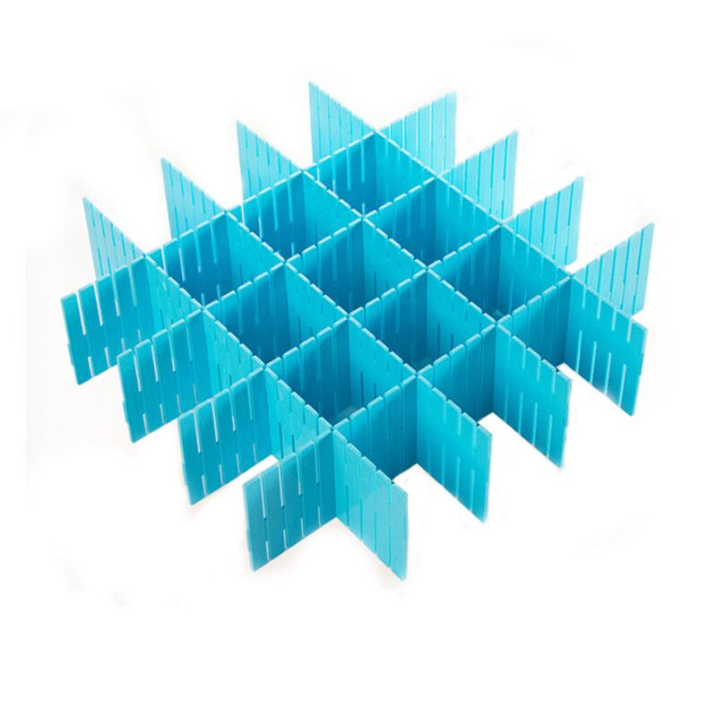 4 ks/sada nastaviteľný oddeľovač zásuviek plastový DIY oddeľovač šindľový organizér pre domácnosť nástroj na úsporu miesta na spodnú bielizeň ponožky úložný organizér