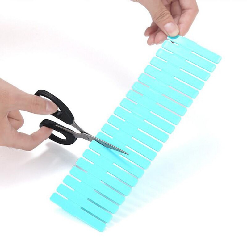 4 ks/sada nastaviteľný oddeľovač zásuviek plastový DIY oddeľovač šindľový organizér pre domácnosť nástroj na úsporu miesta na spodnú bielizeň ponožky úložný organizér