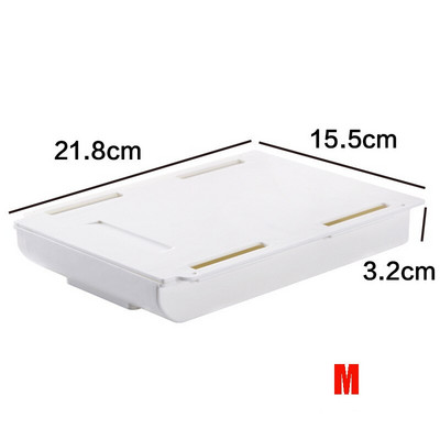 Samolepiaci zásobník na ceruzky pod zásuvku na stôl, skrytý organizér na kancelárske potreby, stojan na perá, kancelársky úložný priestor pre domácnosti