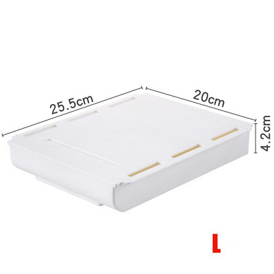 Samolepiaci zásobník na ceruzky pod zásuvku na stôl, skrytý organizér na kancelárske potreby, stojan na perá, kancelársky úložný priestor pre domácnosti