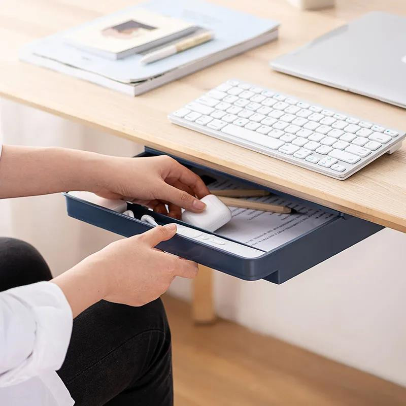 Lipni laikymo dėžė, vieta po stalo stalčiumi, paslėpta, tvarkyklė, rūšiavimo dėklas, stalo tvarkyklė