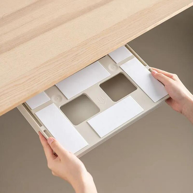 Lipni laikymo dėžė, vieta po stalo stalčiumi, paslėpta, tvarkyklė, rūšiavimo dėklas, stalo tvarkyklė
