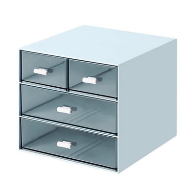 Rašomasis staliukas su 4 stalčiais Įvairių daiktų laikiklis Stalinis plastikinis laikiklis Namų biuras Mokyklos raštinės reikmenų konteineris