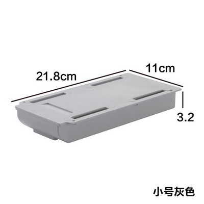 Raštinės reikmenų dėžutė po rašomuoju stalu Paslėptas pastos stalčius laikymo dėžutė Studento rašiklio laikiklis Plastikinis įvairių reikmenų konteineris vaikams įtaisas