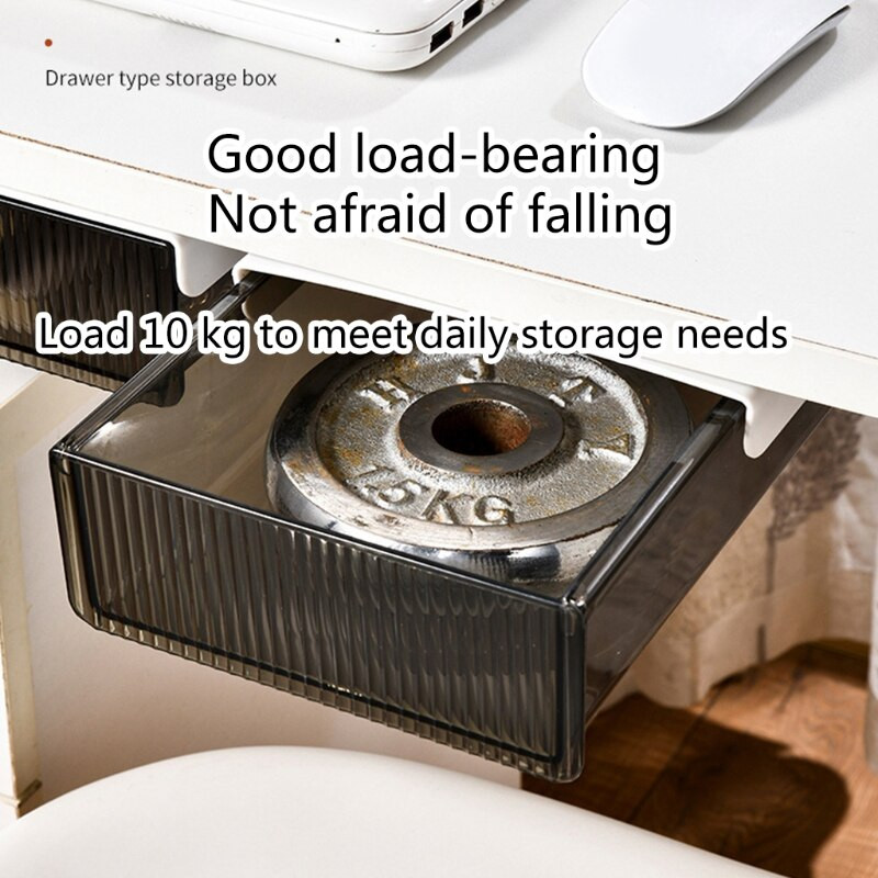 Skrytý úložný box pod zásuvkou stola, samolepiaci držiak na perá, držiak na ceruzky, stôl, domáca kancelária, papiernictvo, rôzne potreby, organizér