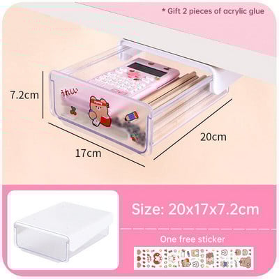 Ladica ispod stola Slatka organizatorska radna stanica Čarobni stol Nevidljiva polica ispod stola Naljepnica Ladica za pohranu uredskog materijala