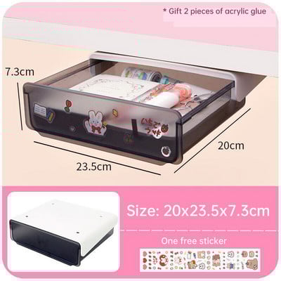 Ladica ispod stola Slatka organizatorska radna stanica Čarobni stol Nevidljiva polica ispod stola Naljepnica Ladica za pohranu uredskog materijala