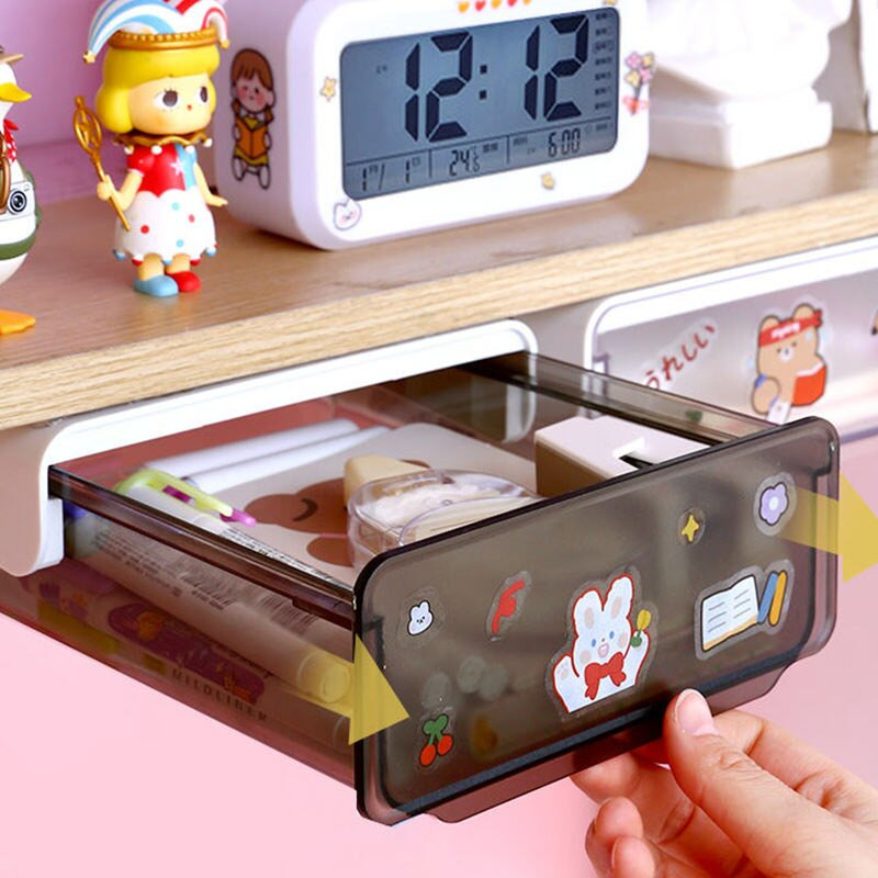 Ladica ispod stola Slatka organizatorska radna stanica Čarobni stol Nevidljiva polica ispod stola Naljepnica Ladica za pohranu uredskog materijala