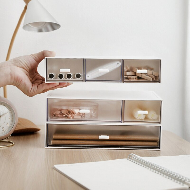 Organizér na stôl so zásuvkami, úložný box na notebooky, ceruzky a kancelárske potreby do domácnosti alebo...