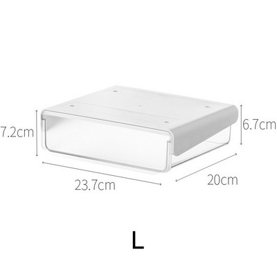 Κρυφά Συρτάρια Αποθήκευση Οικιακής Κουζίνας Διαφανείς Οργανώσεις Φορητά αυτοκόλλητα κουτιά τραπεζιού κάτω από το γραφείο χωρίς διάτρηση