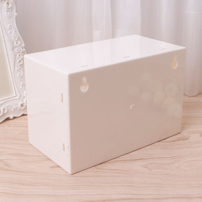 Cutie de depozitare din plastic cu 9 sertare Articole diverse de birou Cosmetice Organizator de bijuterii Dulap Ornamente pentru acasă cu orificiu Suport de perete