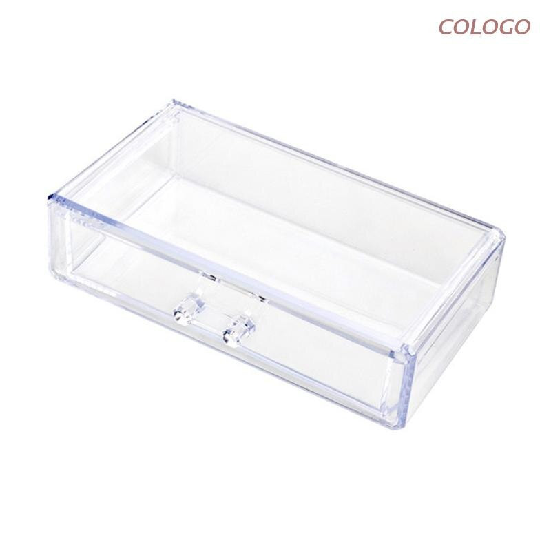 Úložný box na stôl, priehľadný organizér so zásuvkami, stohovateľný, šetriaci priestor, kontajner na DIY nástroje, kancelárske potreby, šperky, make-up