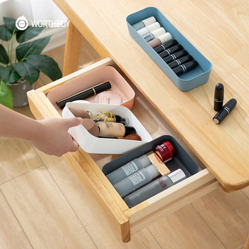 WORTHBUY Чекмеджета за съхранение Пластмасови чекмеджета за съхранение Органайзери за грим Дрехи Органайзер Кутия Кухня Настолен органайзер